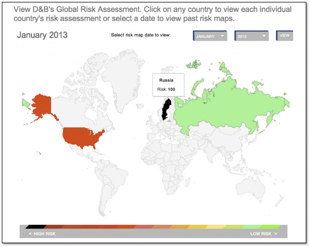 D&B Dynamic World Risk Map - Frame Concepts