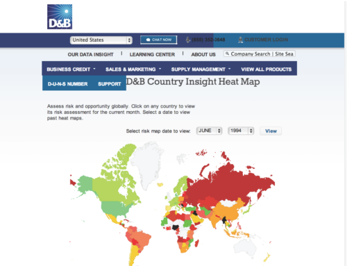 D&B Dynamic World Risk Map